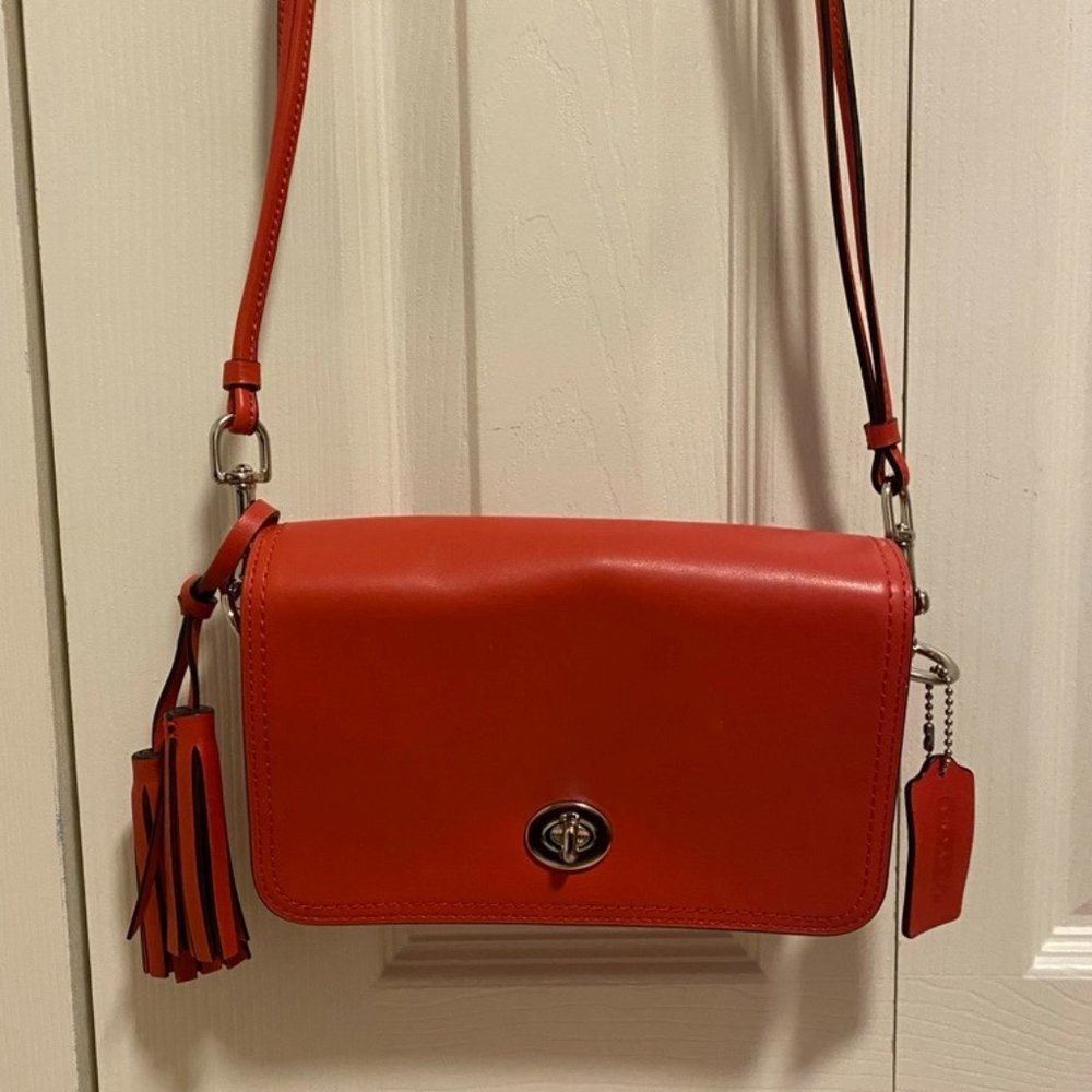 Coach leather crossbody bag